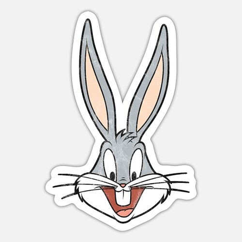 looney-tunes-bugs-bunny-distressed-sticker