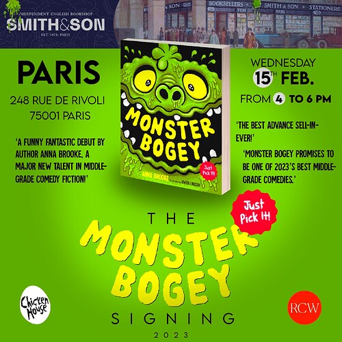 Monster Bogey S&S signing flyer