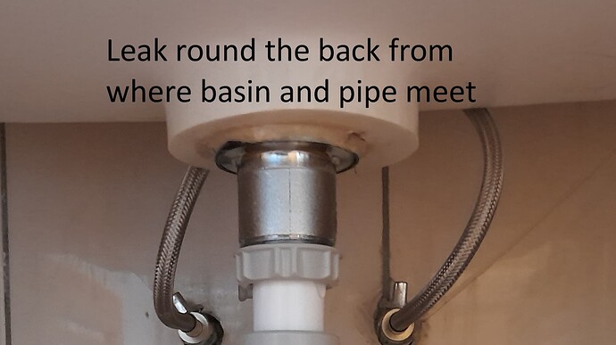 Basin leak