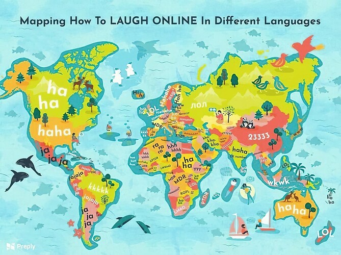 laugh online map of the world