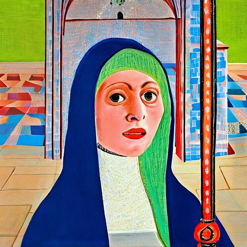 Hockney Madonna 1