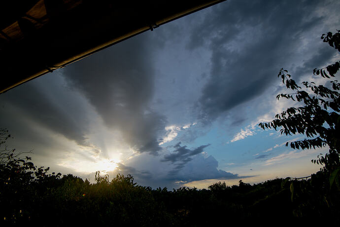 overnight thunder and rain