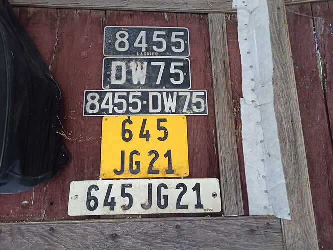 Number plates