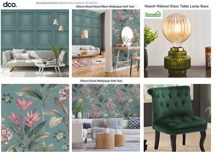 #green Bedroom Wallpaper & Chair
