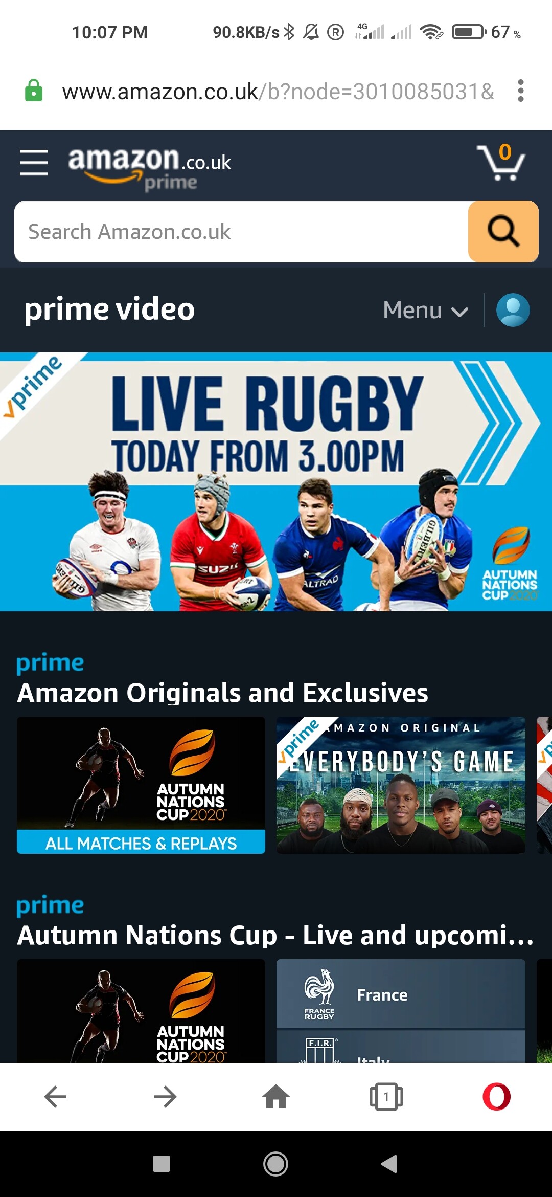 Rugby on Amazon Prime? - Technology