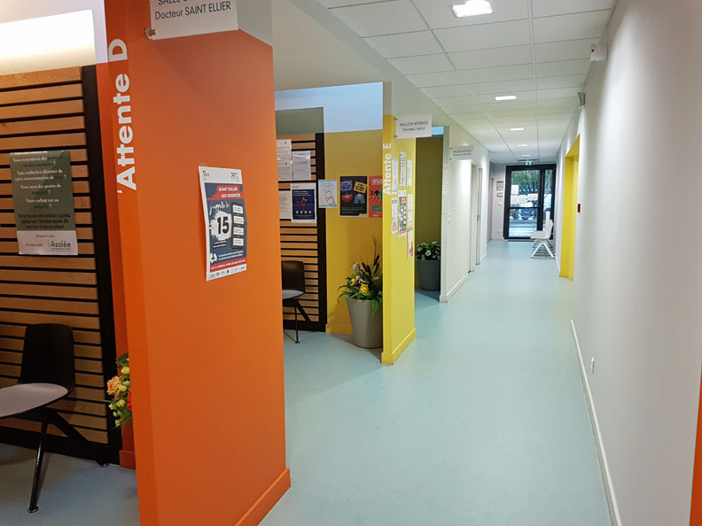 row of waiting rooms