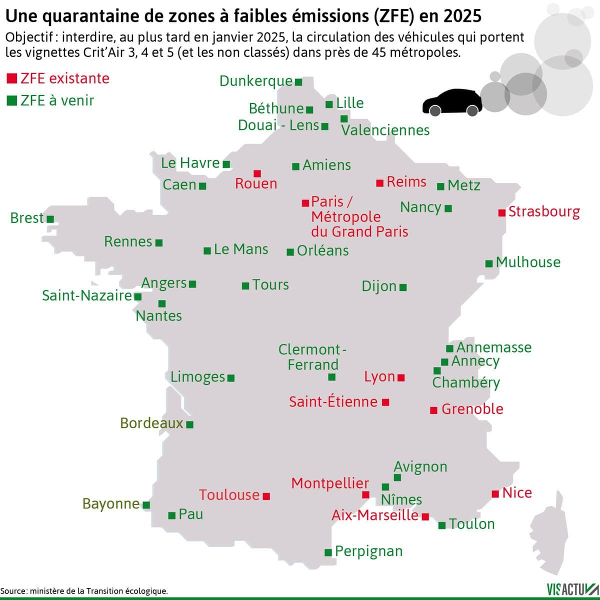 Crit'Air 2022 2025 Cars / Motoring / Insurance Survive France
