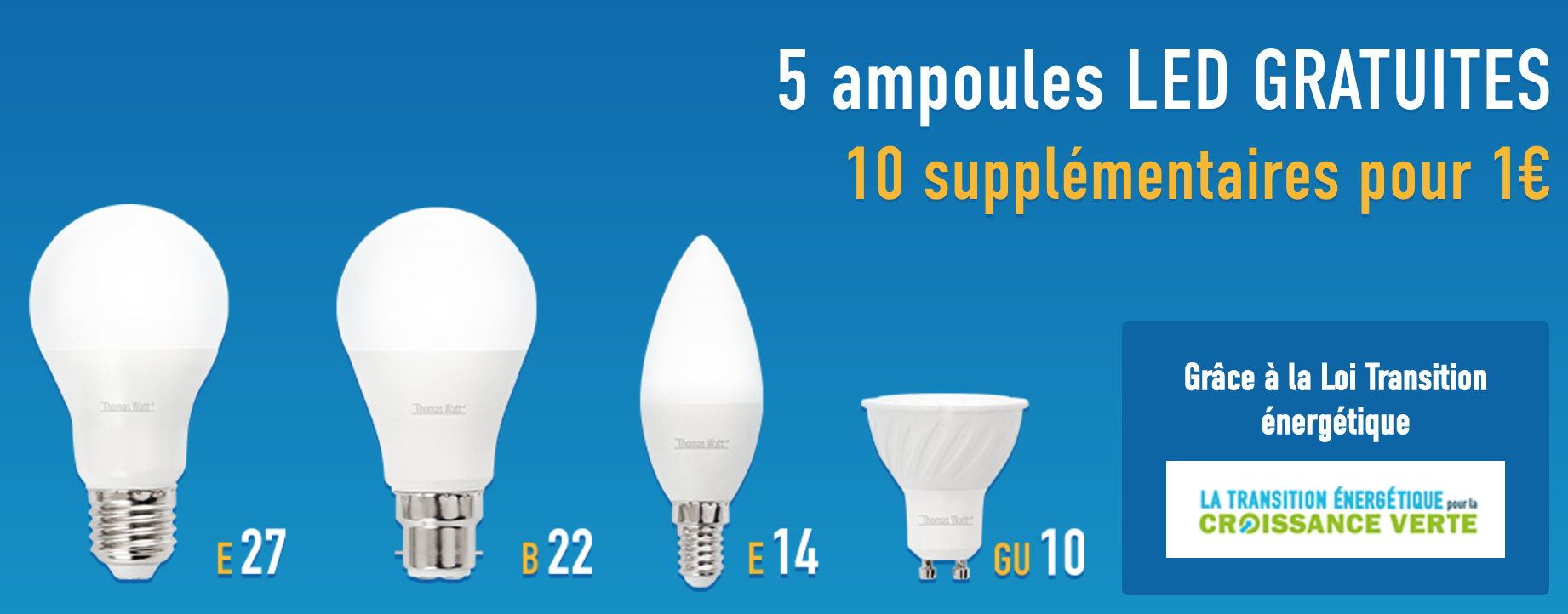 Free LED bulbs Property & Home Survive France